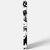 ヴィンテージパーソナライズされたブラックダマスク Case-Mate iPhoneケース (裏面 / 左)