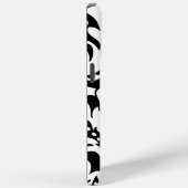 ヴィンテージパーソナライズされたブラックダマスク Case-Mate iPhoneケース (裏面 / 右)