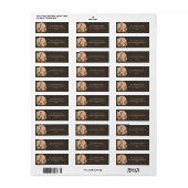 ヴィンテージパーソナライズされたブラック&ピンクバニーと卵 ラベル (フルシート)