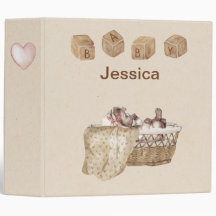 ヴィンテージパーソナライズされたベビーバインダー