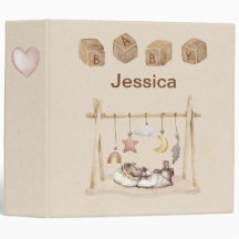 ヴィンテージパーソナライズされたベビーバインダー