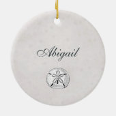 ヴィンテージパーソナライズされたマートルビーチサウスカロライナ セラミックオーナメント (裏面)