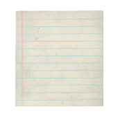 ヴィンテージパーソナライズされたメモ・パッド（ビジネス明細付） ノートパッド (正面)