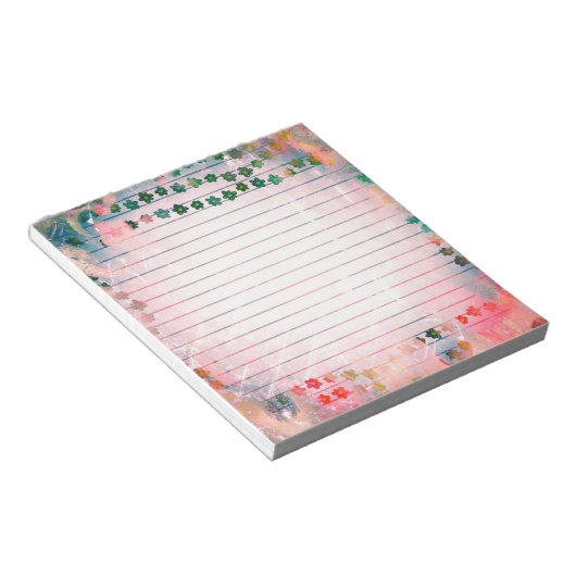 ヴィンテージパーソナライズされたメモ・パッド（ビジネス明細付） ノートパッド (アングル)