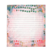 ヴィンテージパーソナライズされたメモ・パッド（ビジネス明細付） ノートパッド (正面)