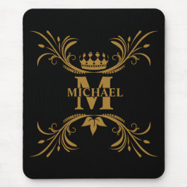 ヴィンテージパーソナライズされたモノグラムと名前 マウスパッド