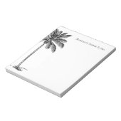 ヴィンテージパーソナライズされたヤシの木 ノートパッド (回転)