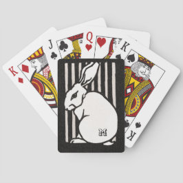 ヴィンテージパーソナライズされたラビットブラックとホワイト トランプ