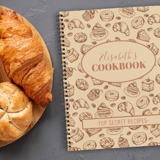 ヴィンテージパーソナライズされたレシピ ノートブック