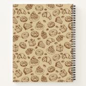 ヴィンテージパーソナライズされたレシピ ノートブック (裏面)