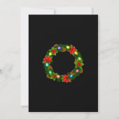 ヴィンテージパーソナライズされたレッドトラッククリスマス 招待状 (裏面)