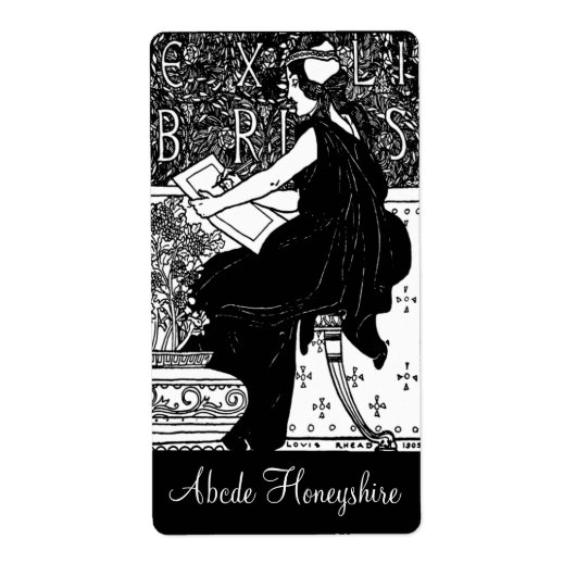 ヴィンテージパーソナライズされたレディ ラベル (正面)