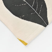 ヴィンテージパーソナライズされたレモンと緑の離れ フリースブランケット (角)