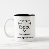 ヴィンテージパーソナライズされたロゴ11oz ツートーンマグカップ (左)