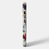 ヴィンテージパーソナライズされたワイルドフラワーパープル&オレンジ Case-Mate iPhoneケース (裏面 / 左)