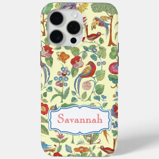 ヴィンテージパーソナライズされた刺繍模様iphone Case-Mate iPhoneケース (裏面)