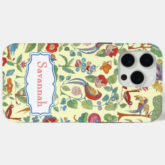 ヴィンテージパーソナライズされた刺繍模様iphone Case-Mate iPhoneケース (裏面 (横))