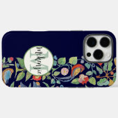 ヴィンテージパーソナライズされた刺繍模様iphone Case-Mate iPhoneケース (裏面 (横))