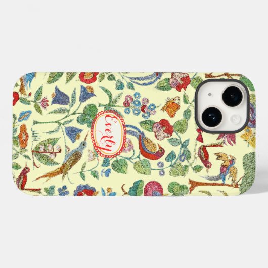 ヴィンテージパーソナライズされた刺繍模様iphone Case-Mate iPhoneケース (裏面 (横))