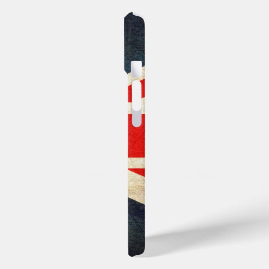 ヴィンテージパーソナライズされた名はっきりしたタイポグラフィUKフラグ Case-Mate iPhoneケース (裏面 / 左)