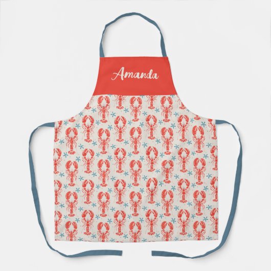 ヴィンテージパーソナライズされた名エプロン エプロン (正面)