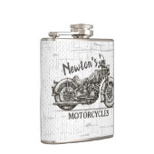 ヴィンテージパーソナライズされた名バイクもしくは自転車に乗る人庫 フラスク (右)