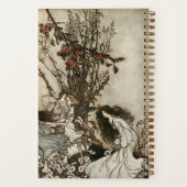 ヴィンテージパーソナライズされた妖精アートジャ点々のあるーナル ノートブック (裏面)