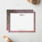 ヴィンテージパーソナライズされた文具 ノートカード (正面/裏面インサイチュ)