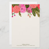 ヴィンテージパーソナライズされた文具 便箋 (正面/裏面)