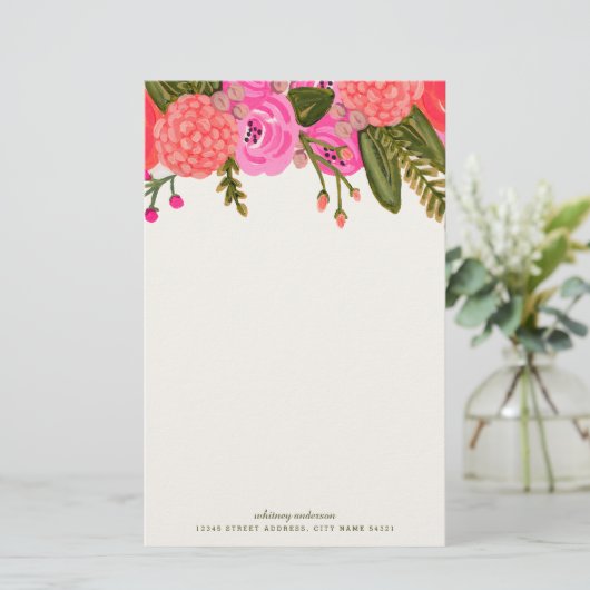 ヴィンテージパーソナライズされた文具 便箋 (スタンド正面)