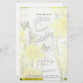 ヴィンテージパーソナライズされた文具 便箋 (正面/裏面)