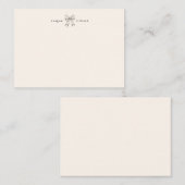 ヴィンテージパーソナライズされた文房具ノートカード ノートカード (正面/裏面)