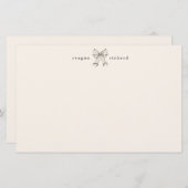 ヴィンテージパーソナライズされた文房具ノートカード 便箋 (正面/裏面)