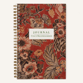 ヴィンテージパーソナライズされた植物誌ビクトリアン誌 ノートブック