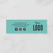 ヴィンテージパーソナライズされた注文サンキューカード スキニー名刺 (裏面)