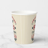 ヴィンテージパーソナライズされた生誕赤い青 紙コップ (右)