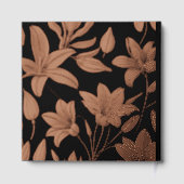 ヴィンテージパーソナライズされた結婚のフラ実在イル ゲストブック (裏面)