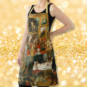 ヴィンテージパーソナライズされた美術画家絵画工芸 エプロン