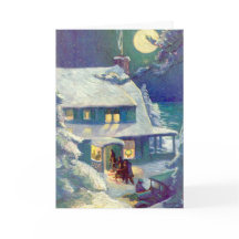 ヴィンテージパーソナライズされた聖句クリスマスカード