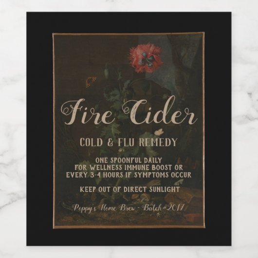 ヴィンテージパーソナライズされた薬用の瓶ギフト ワインラベル (シングルラベル)