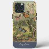 ヴィンテージパーソナライズされた虫の美しい生き物 Case-Mate iPhoneケース (裏面)