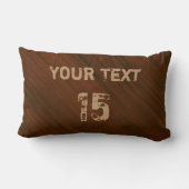 ヴィンテージパーソナライズされた装飾用クッション ランバークッション (裏面)
