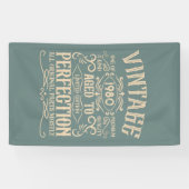 ヴィンテージパーソナライズされた誕生日ウイスキーのラベルのテーマ 横断幕 (横)