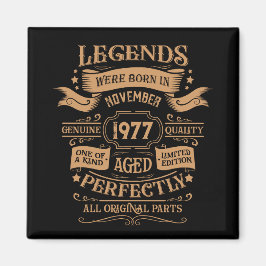 ヴィンテージパーソナライズされた誕生日ウイスキーをテーマにした マグネット