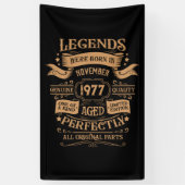 ヴィンテージパーソナライズされた誕生日ウイスキーをテーマにした 横断幕 (縦)