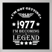 ヴィンテージパーソナライズされた誕生日プレゼント白 ポスター (正面)