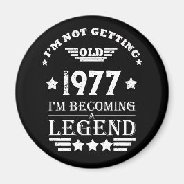 ヴィンテージパーソナライズされた誕生日プレゼント白 マグネット