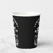 ヴィンテージパーソナライズされた誕生日プレゼント白 紙コップ (左)