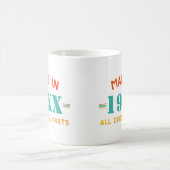 ヴィンテージパーソナライズされた誕生日 コーヒーマグカップ (中央)
