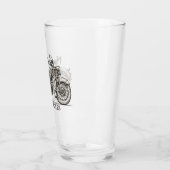 ヴィンテージパーソナライズされた車名バイクもしくは自転車に乗る人車庫 タンブラーグラス (左)